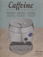 The front cover of Issue 12 of Caffeine Magazine with the very angular Victoria Arduino Theresia espresso machine