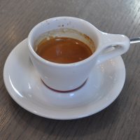 A shot of the Black Cat seasonal espresso at Intelligentsia's Old Town branch in Chicago.