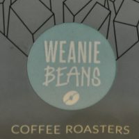 The Weanie Beans logo, taken from a bag of its Citizen Kane espresso blend.