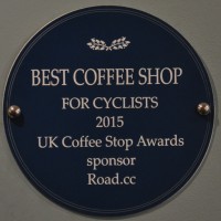 Giro Cycles won the 2015 "Best Coffee Shop for Cyclists" at this year's 2015 UK Coffee Stop Awards.