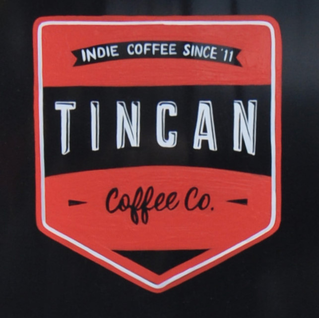 The Tincan Coffee logo, taken from the brunch menu at the North Street branch in Southville, Bristol.