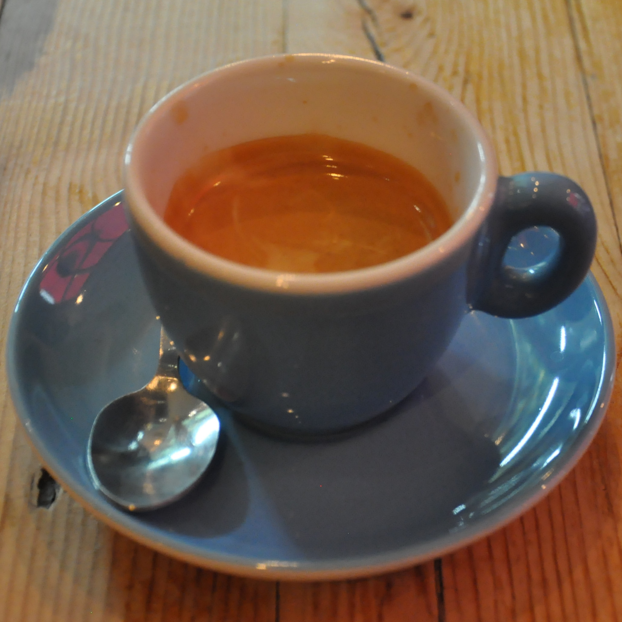 A shot of the eponymous espresso blend from Terrone & Co, served at La Gelatiera on New Row in London.