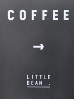 Detail from a very on-point A-board outside the Little Bean Roastery in Pudong, Shanghai.