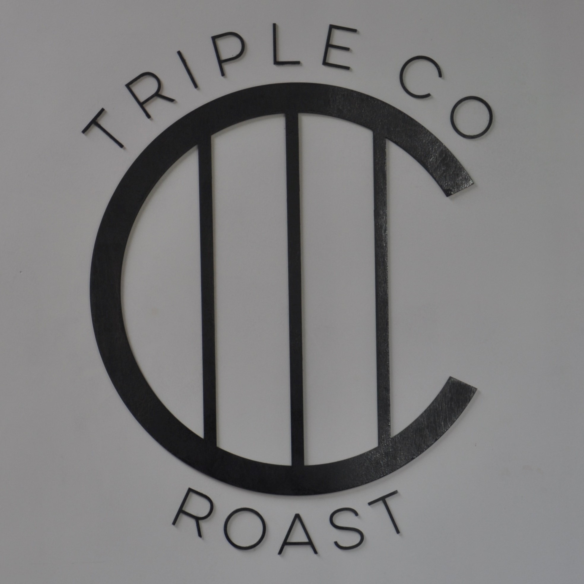 The Triple Co Roast Logo, which you'll find, along with the roastery and Elemental Espresso Bar, at the back of the Elemental Collective in Stokes Croft, Bristol.