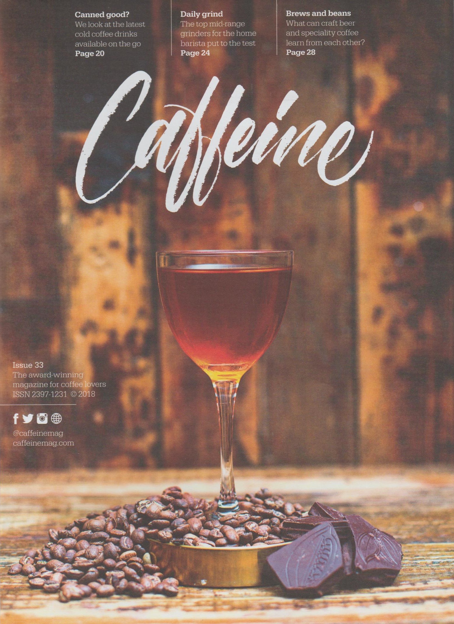 Caffeine Magazine ushers in the arrival of summer with its cover to Issue 33.