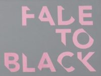 The Fade to Black logo from the front of the store on Uxbridge Road in Hanwell.