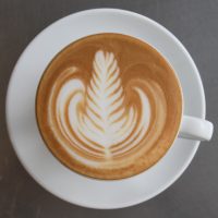 Some gorgeous latte art in my cappuccino in Bread, Espresso & in Tokyo.