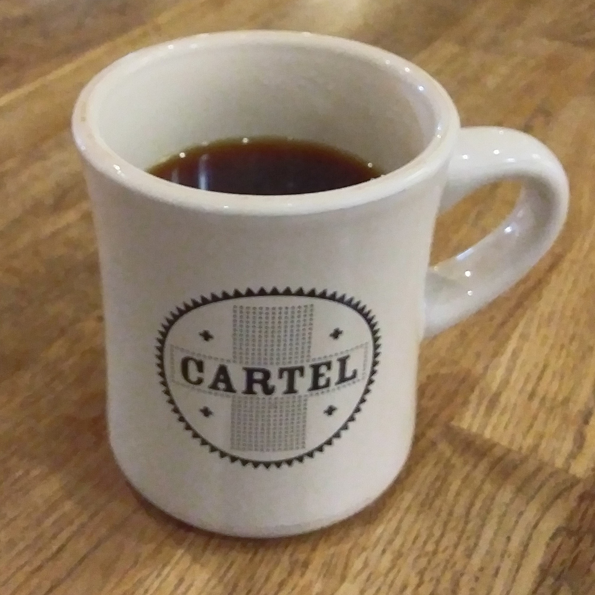 A mug of a Colombian single-origin, served through the Aeropress at Cartel Coffee Lab in Scottsdale.