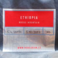 A bag of Ethiopia Rocko Mountain from Rebel Bean in the Czech Republic, which I enjoyed after keeping it in my freezer for almost two years...