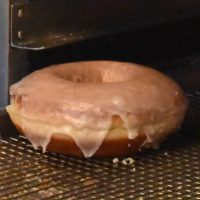 A lovely glazed doughnut from the Doughnut Vault on Franklin Street, Chicago.