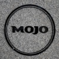 The Mojo logo from the wall of its first Chicago branch, 200 South Wacker.