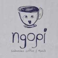 The Ngopi logo, taken from the stand at the 2019 Birmingham Coffee Festival.