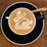 Some lovely latte art (a rabbit) in my flat white from The Gentlemen Baristas Holborn, made with the Top Hat, a single-origin from Nicaragua.