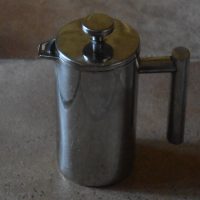 My shiny metal cafetiere (I got tired of breaking the glass ones!).