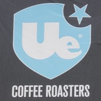 The Ue Coffee Roasters logo from the sign outside the roastery in Witney, Oxfordshire