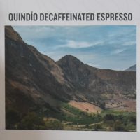 A picture of the Quindío region in Colombia, taken from an information card that came with Workshop Coffee's Quindío Decaffeinated Espresso.