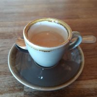 A classic espresso in a classic cup at Elephant Lounge in Parkgate.