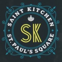 The Saint Kitchen logo, taken from the facade above the windows on St. Paul's Square.