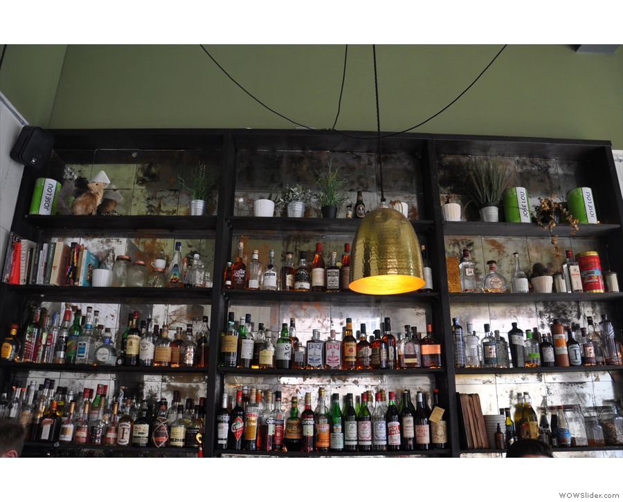 Filter & Fox isn't just about the coffee: there's a (very) well-stocked bar too.
