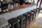 ... it's best to sit on one of these stools along the long side of the counter.