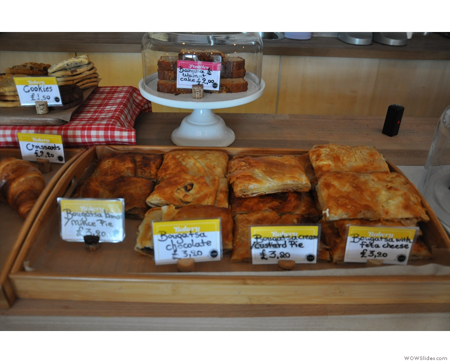 There is this range of sweet and savoury Greek pasties...