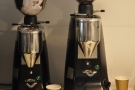 ... along with its two grinders. There's a choice of two single-origin beans.