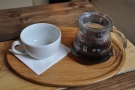 I went for a coffee from Panama, roasted by Round Hill, prepared through the V60.