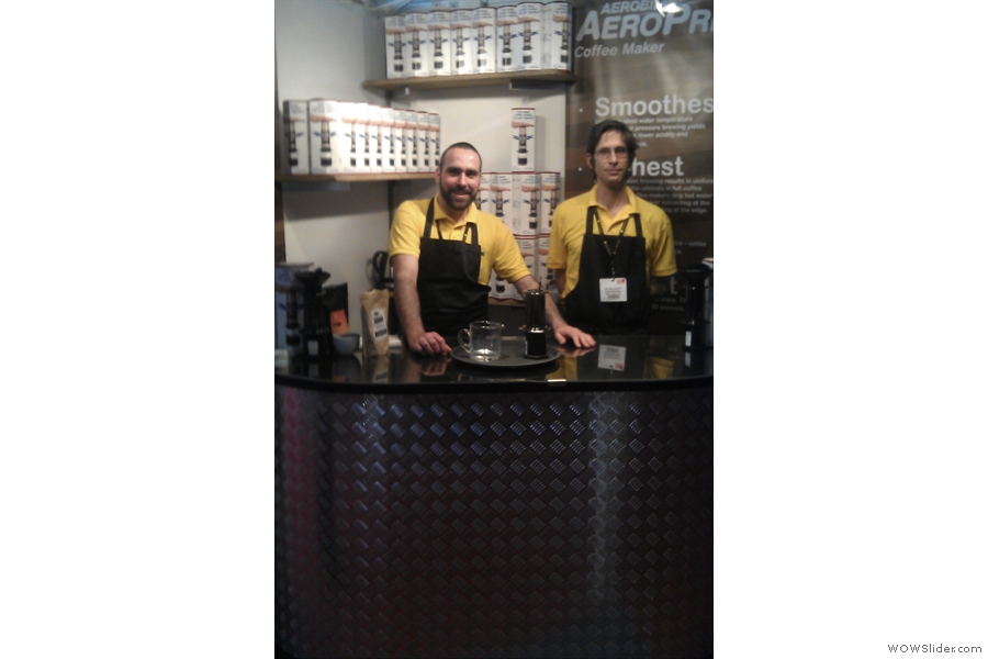 Would you buy an Aeropress from these two characters?