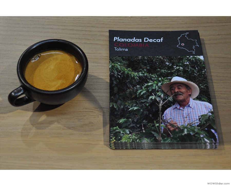 And here's my Kaffeeform cup with the farmer, who is from Colombia.