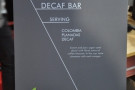 ... a decaf coffee bar, a subject close to my heart!