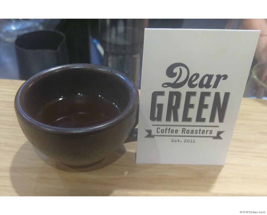 I also caught up with Dear Green on the Beyond the Bean stand for this Kenyan filter.