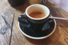 When I returned in July, I tried Yorks own-roasted coffee for the first time: espresso then...
