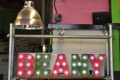 For fans of the old fixtures and fittings, the illuminated Beany sign is still going strong...