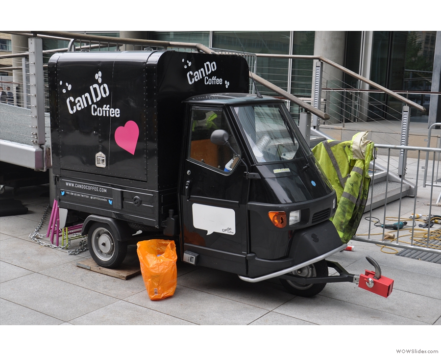 ... you'll also find a Can Do Coffee trike, open from 7:30 to 11:30 on weekdays.