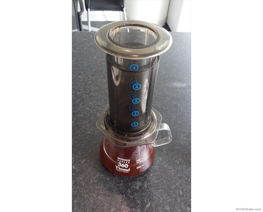 However, not long after starting the Coffee Spot, I became enamoured with the Aeropress...