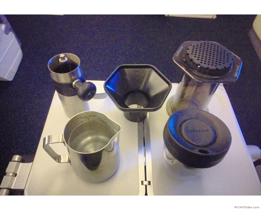 My Aeropress even comes travelling with me. This is from a flight to America...