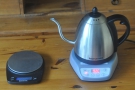 My Bonavita kettle didn't come alone. In the same box was a set of waterproof scales.