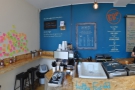 A panoramic view of the counter. There's also a sandwich chiller just out of shot to the right.