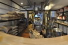... which overlooks this, Compass Coffee's in-house roastery.
