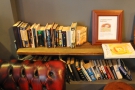 This is Cafephilia's customer book swap area. I wonder how long that Dan Brown's been there?