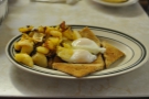 Here's one I took earlier (2013): two eggs (poached), wheat toast, home fries...