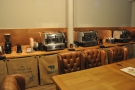 ... 200 Degrees' barista training room, complete with various espresso machines...
