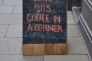 ... while the A-board was out and about on the pavemet.