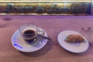 From my first visit: an espresso and cannoli.