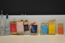 Some of the eight single-origin beans available for pour-over.