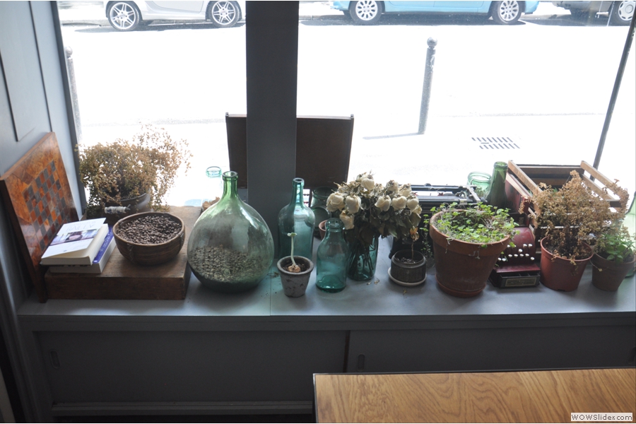 ... and a delightfully eclectic window sill.