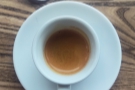 For some reason, I loved the presentation. Here's my espresso...