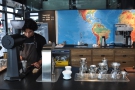At the far end of the counter is the brew-bar, with its Kalita Wave filters. 