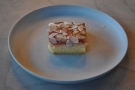 ... and an accompanying slice of Bakewell Tart.