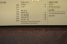 The drinks menu, including a concise coffee section and an even more concise not-coffee bit.